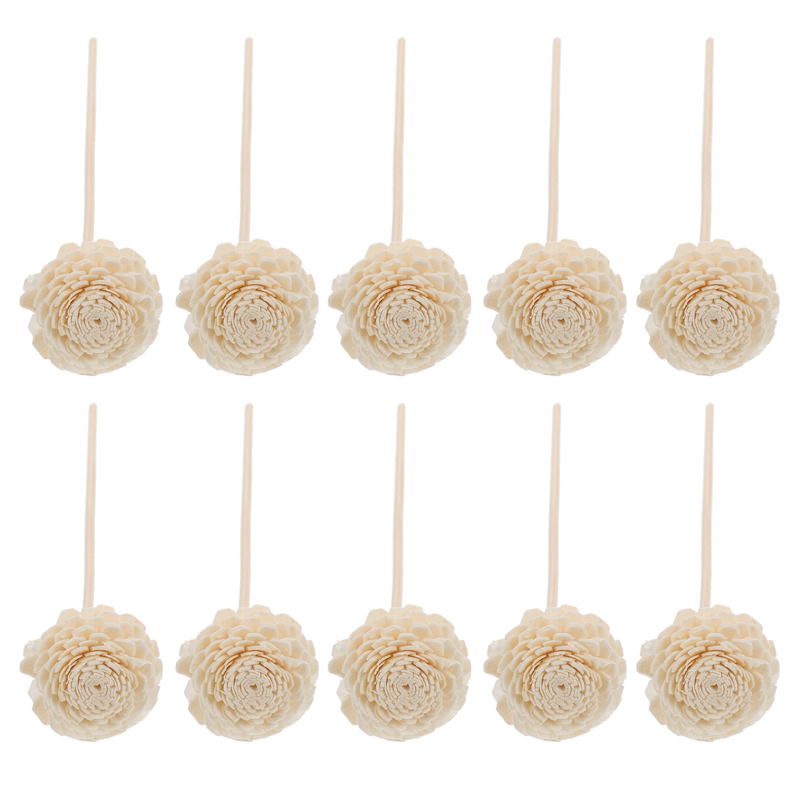 Home Fragrance Rose - 10Pcs Rose- Reed Sticks Aroma Diffuser