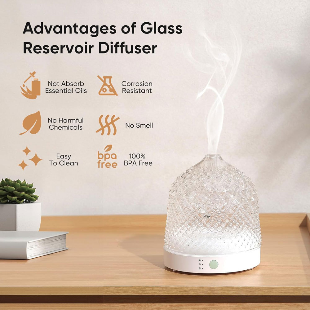 Electric Glass Ultrasonic Arom - огляд і ціна Home Fragrance Electric Diffuser