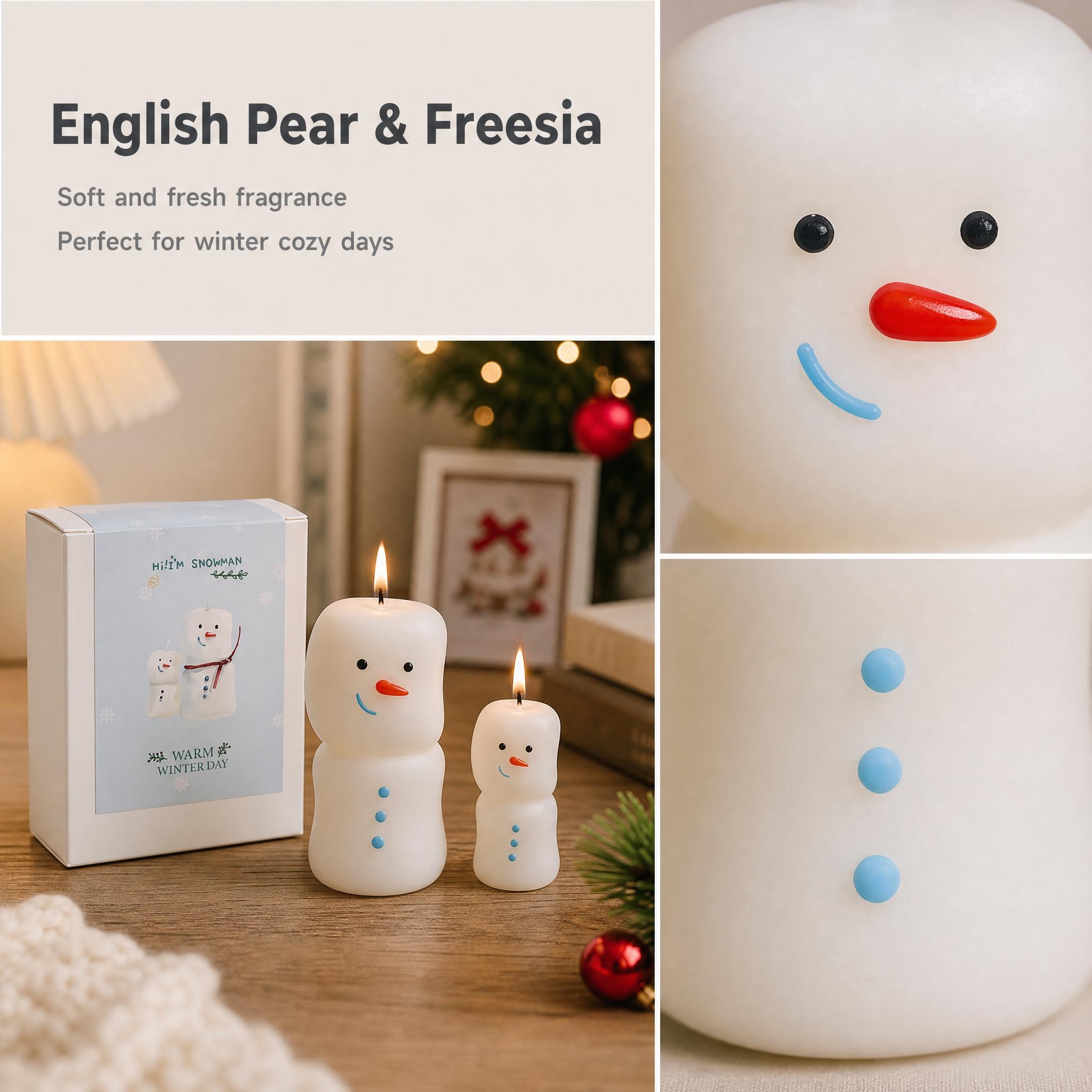 Cute Snowman Christmas Scented - огляд і ціна Home Fragrance English Pear And Freesia